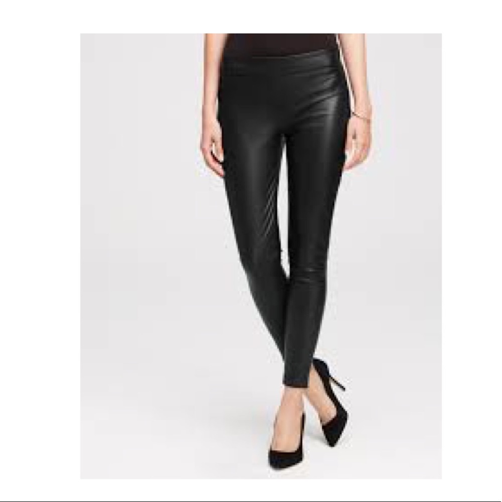 Ann Taylor Faux Leather Leggings